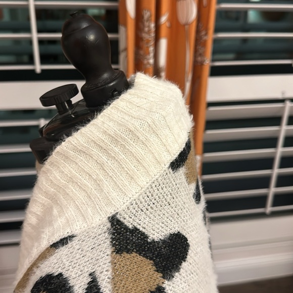 Leaped print dolman sleeve cardigan - Picture 4 of 6